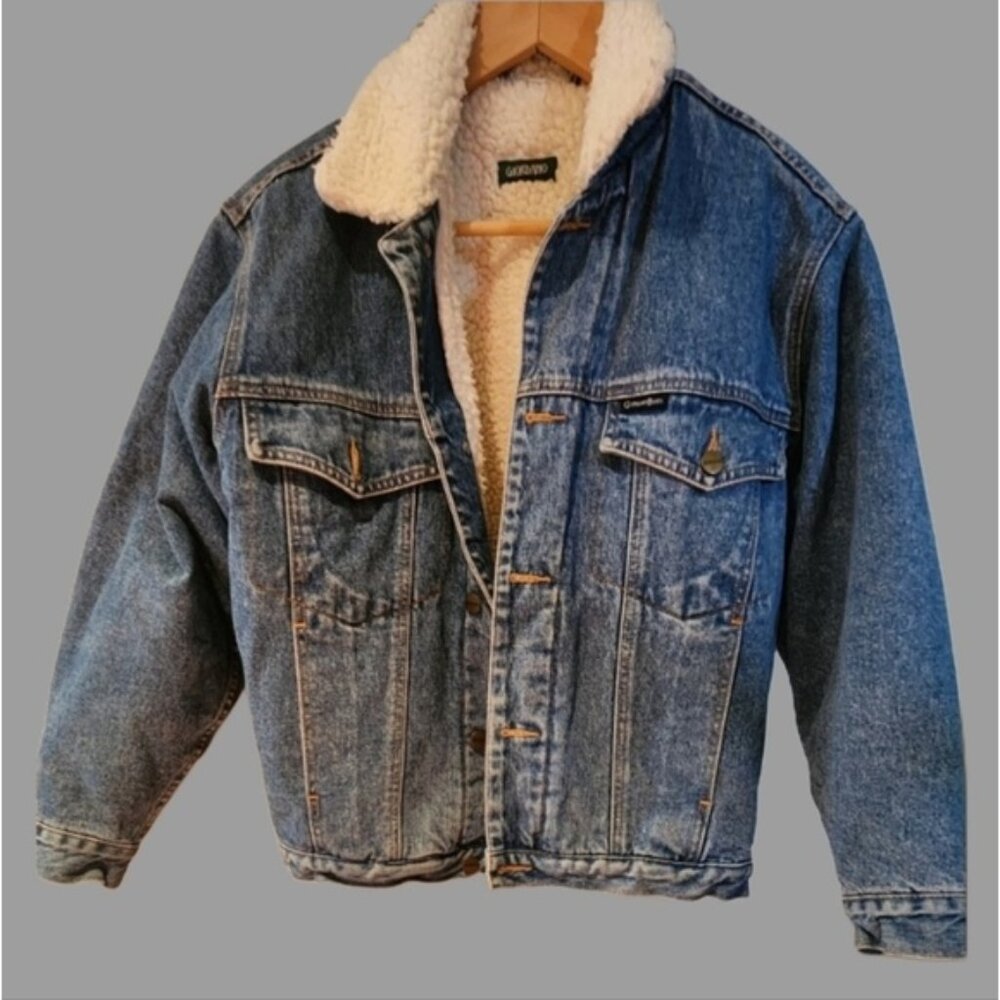 Vintage Giordano Blues Jean Sherpa Mens Xs, Womens Medium EUC Cotton